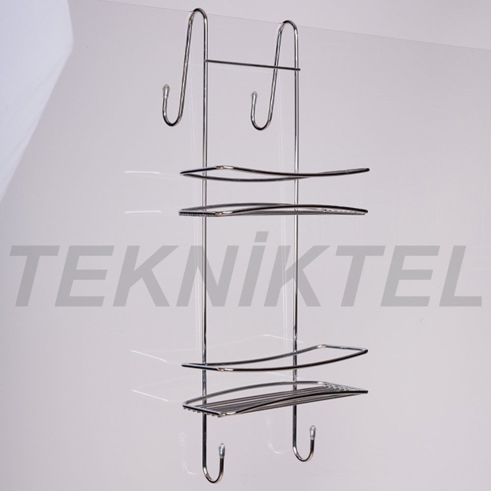 Duşakabin Askılı Raf – Gümüş