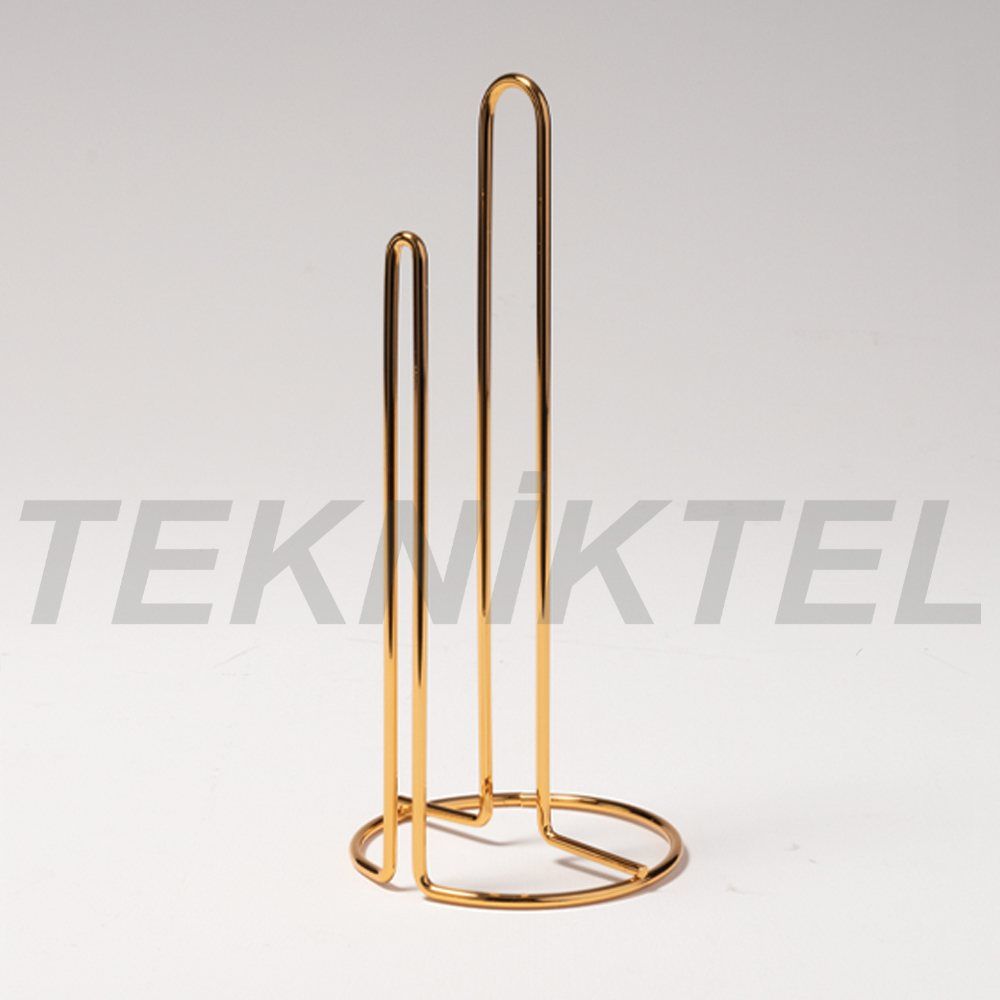 Küchenrollenhalter stehend, schlicht – Gold
