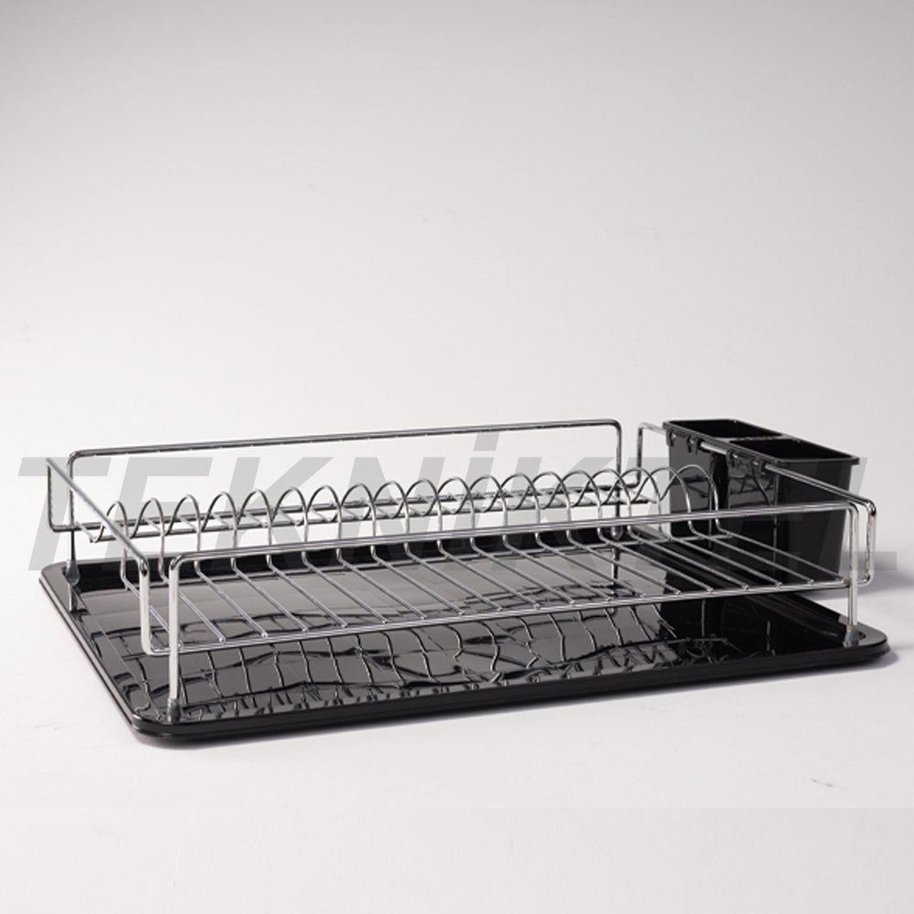 Single-Tier Dish Rack (New Model) – Silver