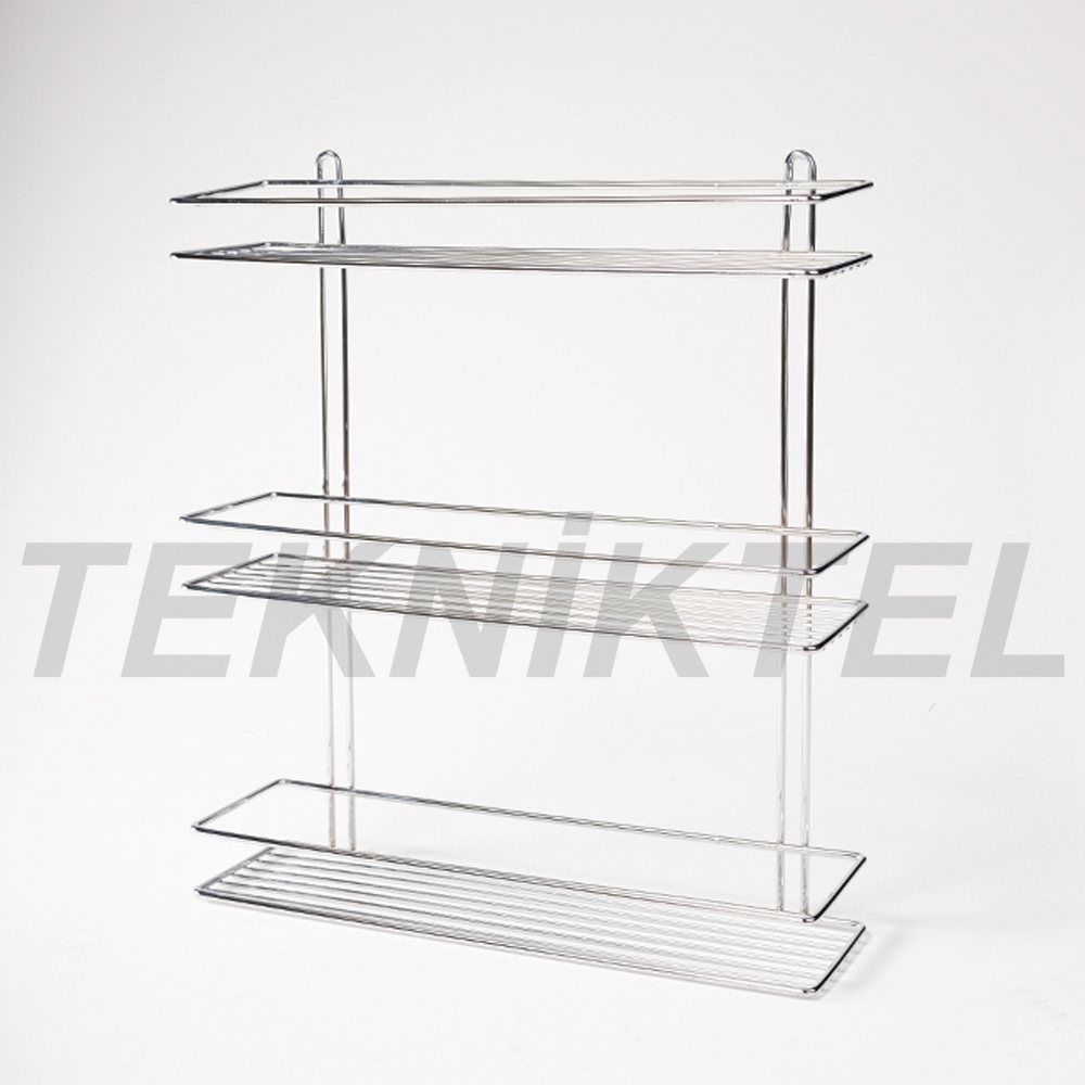Gewürzregal, 3 Etagen – Silber