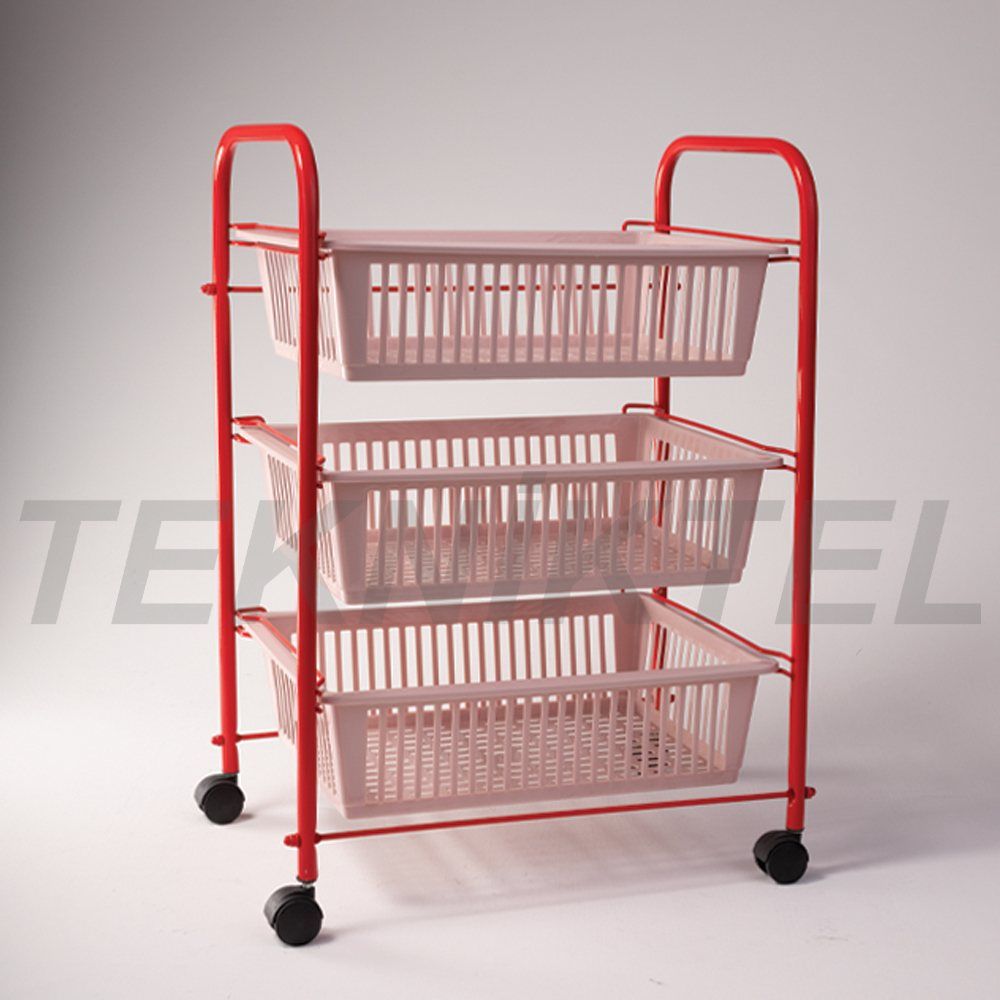 Sebzelik 3 Katlı – Kırmızı