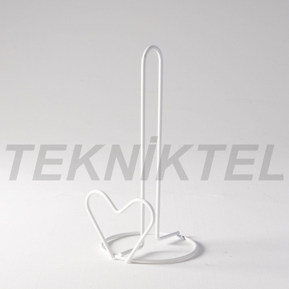 Masaüstü Kağıt Havluluk - Kalp – Beyaz