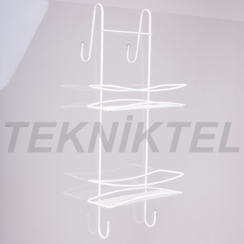 Duşakabin Askılı Raf – Beyaz
