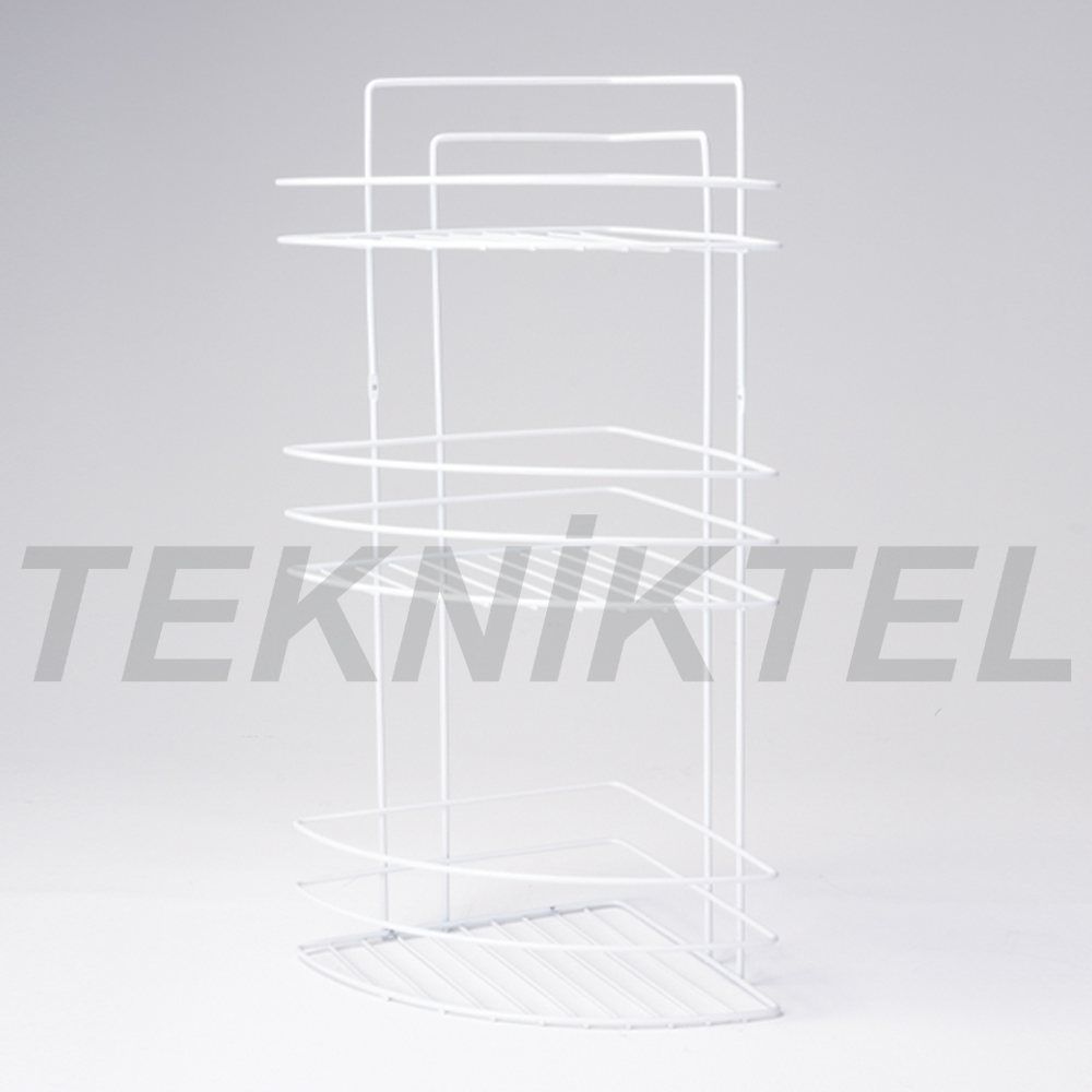 3 Katlı Tel Köşelik – Beyaz